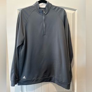 ADIDAS CLIMALITE MEN’S 1/4 ZIP GOLF PULLOVER.  SIZE LARGE